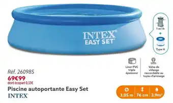 Gifi Intex piscine autoportante easy set offre