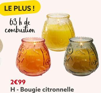 Gifi Bougie citronnelle offre