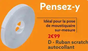 Ruban scratch autocollant