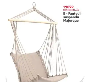 Gifi Fauteuil suspendu majorque offre