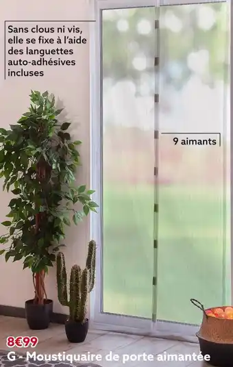 Gifi Moustiquaire de porte aimantée offre