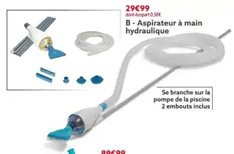 Gifi Aspirateur à main hydraulique offre