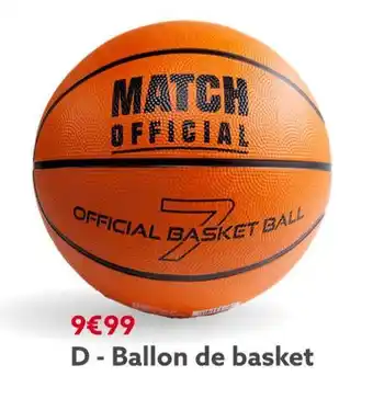 Gifi Ballon de basket offre