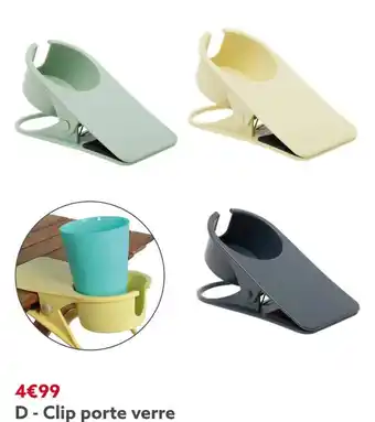 Gifi Clip porte verre offre