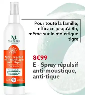 Gifi Mességué spray répulsif anti-moustique, anti-tique offre