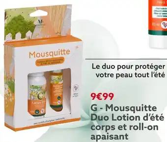MessĂ©guĂ© mousquitte duo lotion dâĂ©tĂ© corps et roll-on apaisant