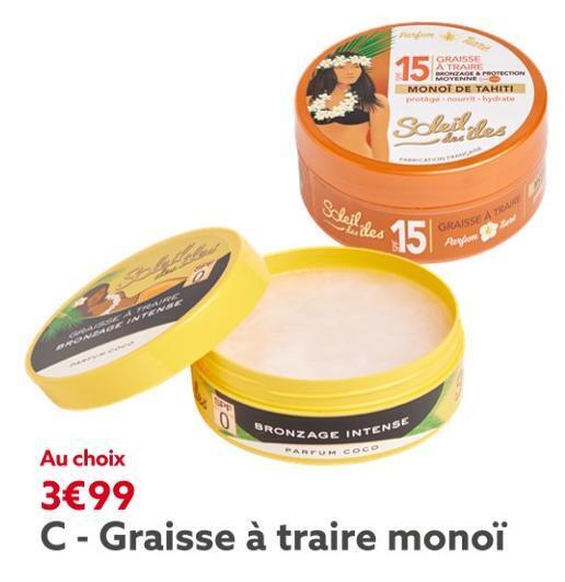 Gifi Graisse à traire monoï offre