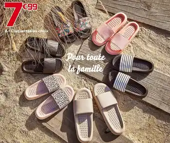 Gifi Claquettes homme, femme ou enfant au choix offre