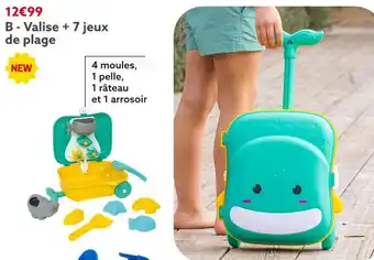 Gifi Valise + 7 jeux de plage offre