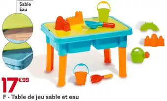 Gifi Table de jeu sable et eau offre