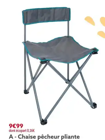 Gifi Chaise pêcheur pliante offre