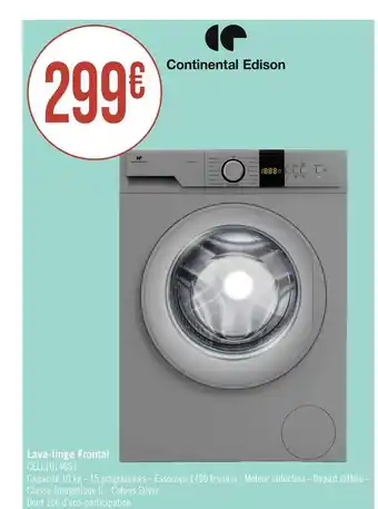 Continental edison lave-linge frontal