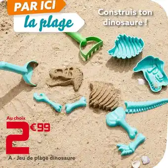 Gifi Jeu de plage dinosaure offre