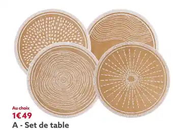 Gifi Set de table offre