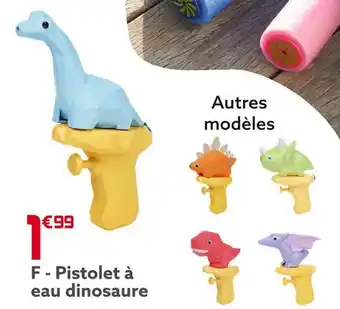 Gifi Pistolet à eau dinosaure offre