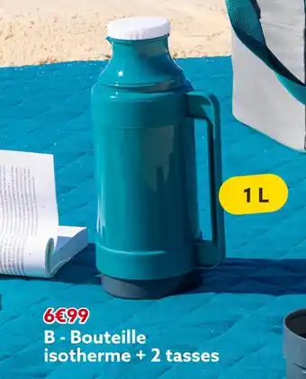 Gifi Bouteille isotherme + 2 tasses offre