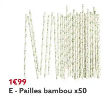 Gifi Pailles bambou x50 offre