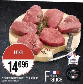 Viande bovine pavé à griller