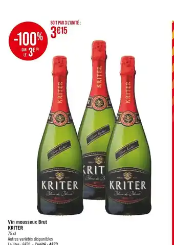 Kriter vin mousseux brut