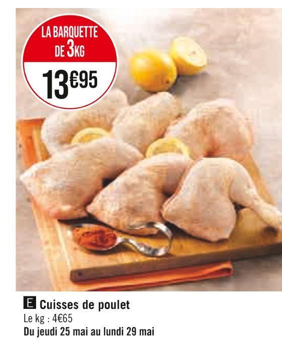 Casino Hyperfrais Cuisses de poulet offre