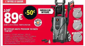 E.Leclerc Brico Nettoyeur haute pression 150 bars offre