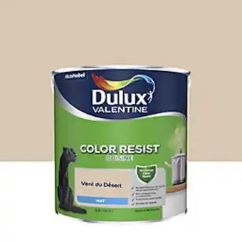 Castorama Peinture murs et boiseries color resist cuisine dulux valentine mat vent du désert 2,5l offre