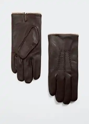 Gants cuir intérieur laine