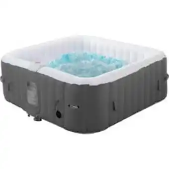 Decathlon Spa gonflable riviera en pvc - 4 places - gris/blanc offre