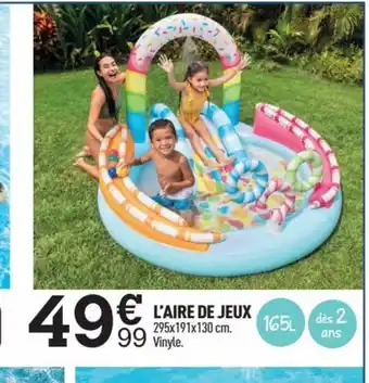 Centrakor L'AIRE DE JEUX 295x191x130 cm. Vinyle. offre