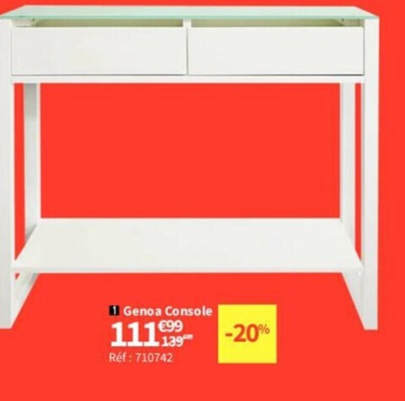 Conforama 11 Genoa Console offre