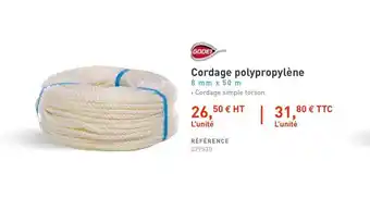 Raboni Cordage Polypropylène Godet offre