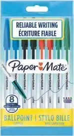 Bureau Vallée 8 STYLOS BILLE PAPER MATE 045 offre