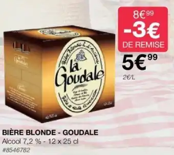 Costco BIÈRE BLONDE - GOUDALE offre