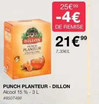 PUNCH PLANTEUR - DILLON Alcool 15 % -3L #8507496