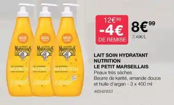 Costco LAIT SOIN HYDRATANT NUTRITION LE PETIT MARSEILLAIS offre
