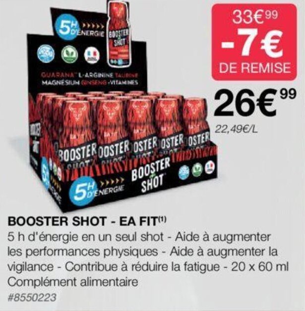 Promo BOOSTER SHOT EA FIT(¹) chez Costco