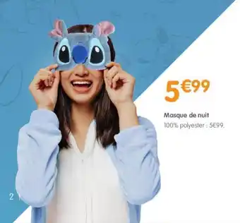 b&m Masque de nuit offre