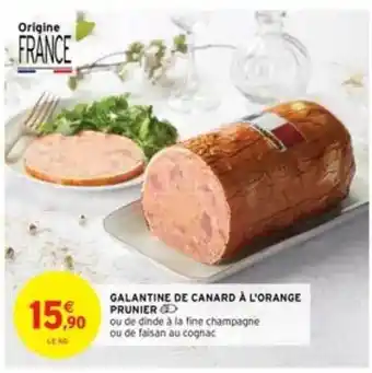 Intermarché Galantine De Canard à L'orange Prunier offre