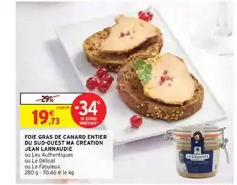 Foie Gras De Canard Entier Du Sud-ouest Ma Création Jean Larnaudie