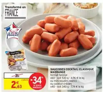 Saucisses Cocktail Classique Madrange