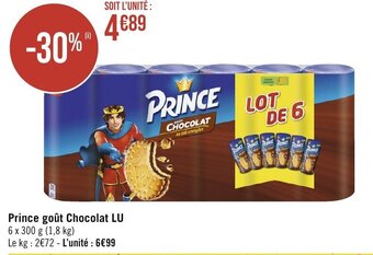 Géant Casino Prince goût Chocolat LU offre