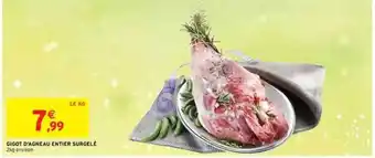 Intermarché Gigot D'agneau Entier Surgelé offre