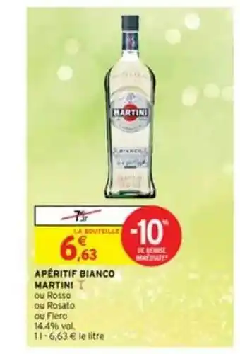Intermarché Apéritif Bianco Martini offre