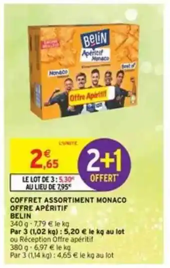 Intermarché Coffret Assortiment Monaco Offre Apéritif Belin offre