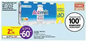 Intermarché Actimel Original Danone offre