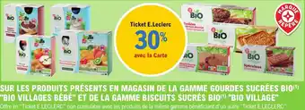SUR LES PRODUITS PRÉSENTS EN MAGASIN DE LA GAMME GOURDES SUCRÉES BIO(¹)