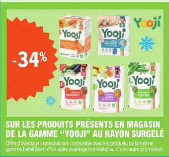 E.Leclerc SUR LES PRODUITS PRÉSENTS EN MAGASIN DE LA GAMME "YOOJI" AU RAYON SURGELÉ offre