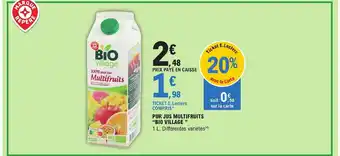 PUR JUS MULTIFRUITS "BIO VILLAGE