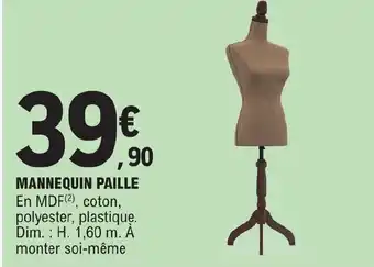 E.Leclerc MANNEQUIN PAILLE En MDF(2), offre