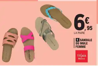 E.Leclerc 6 SANDALE OU MULE FEMME offre